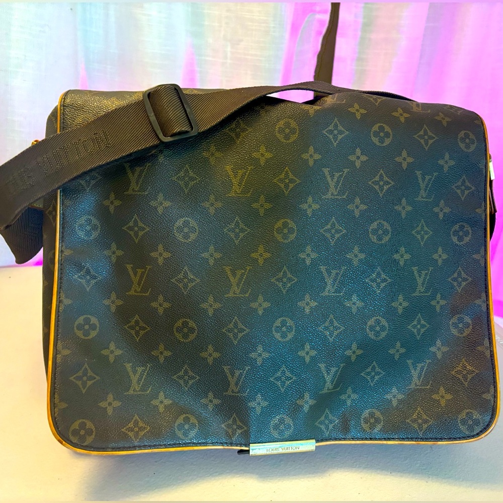 Louis Vuitton LV Canvas ABBESSES Messenger briefcase laptop bag